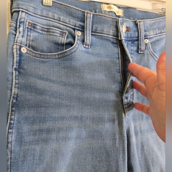 Madewell Mid-rise Stovepipe Jeans In Medium Wash 28 Skyford Wash - Picture 5 of 9